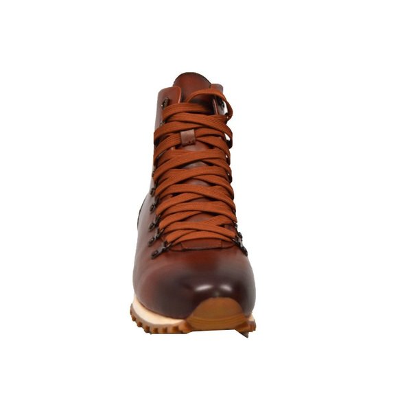British Walkers Alpine GT Men's Leather and Suede High Top Hiking Boots Brown - Picture 3 of 7